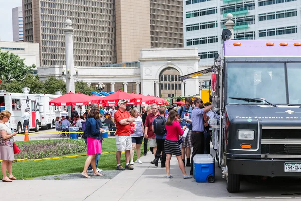 Recolección de camiones de comida gourmet en el Parque del Centro Cívico —  Fotos de Stock