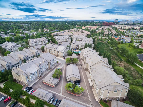 Apartment complex view — Stock Photo, Image