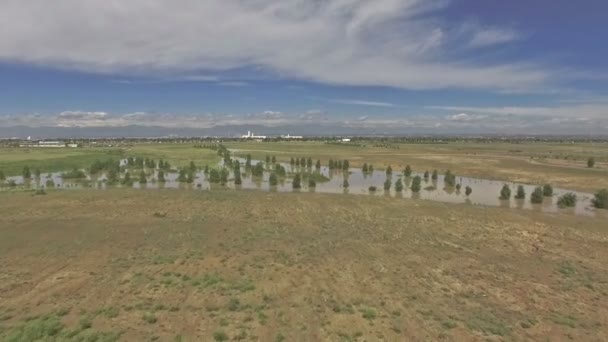 Вид с воздуха на реку Колорадо — стоковое видео