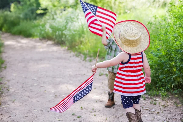 Cute little toddlers in park — Stock Photo, Image