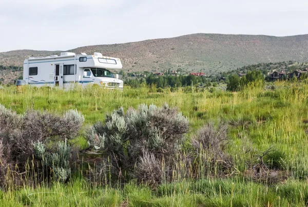 Motorhome estacionado na vista panorâmica perto de I70 . — Fotografia de Stock