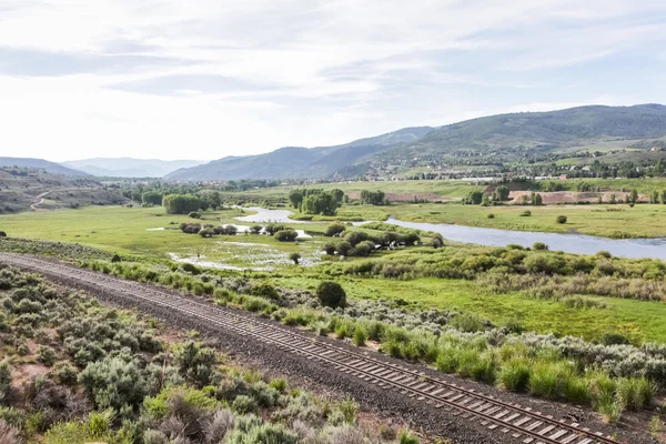 Letecký pohled na řeku Colorado — Stock fotografie