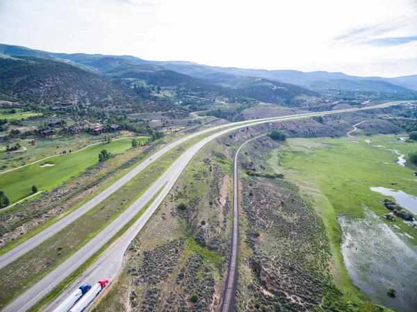 Colorado Nehri 'nin havadan görünüşü — Stok fotoğraf