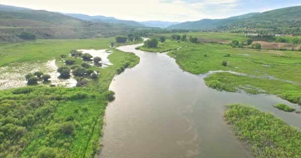 Vue aérienne du fleuve Colorado — Video