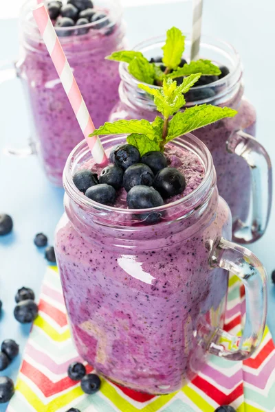 Tasty Blueberry smoothie — Stok fotoğraf