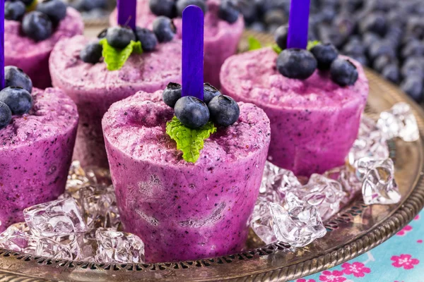 Paletas de arándanos caseras —  Fotos de Stock