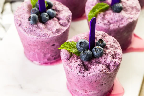 Paletas de arándanos caseras — Foto de Stock