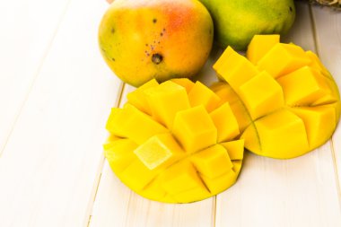 Fresh organic mango clipart