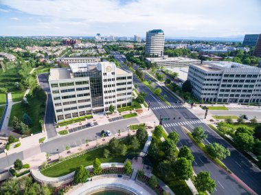 İş park havadan görünümü