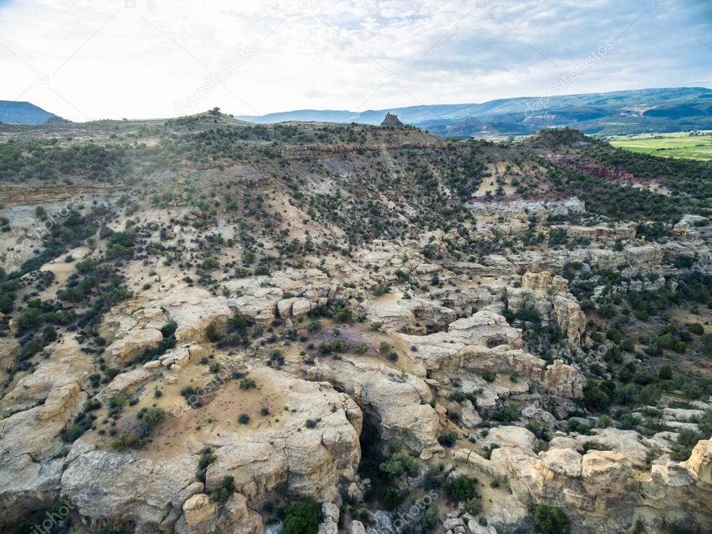 Aerial view of mountains