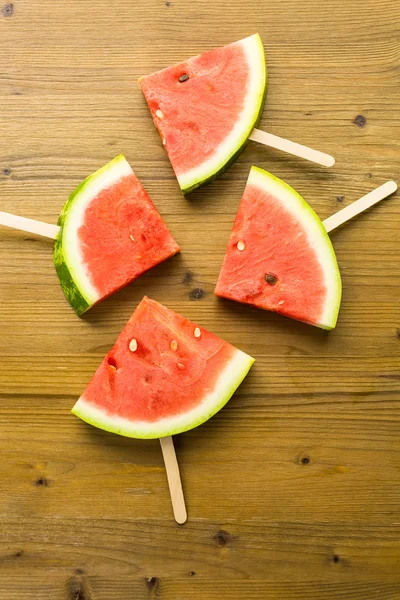 Fincsi görögdinnye szelet popsicles — Stock Fotó