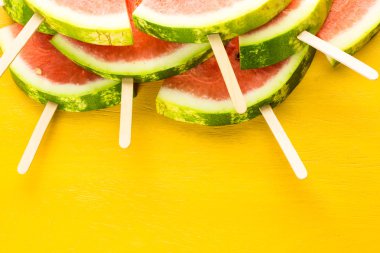 Nefis karpuz dilimi popsicles