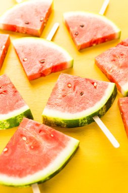 Nefis karpuz dilimi popsicles