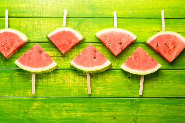 Deliciosas paletas de rodajas de sandía —  Fotos de Stock