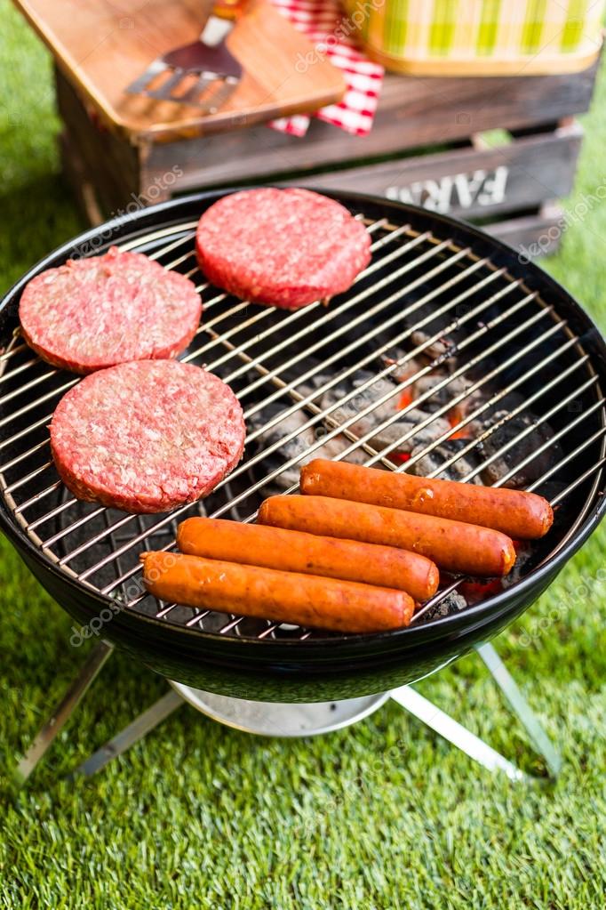 Summer Picnic With Small Charcoal Grill Royalty Free Photo Stock Image By C Urban Light 77684730
