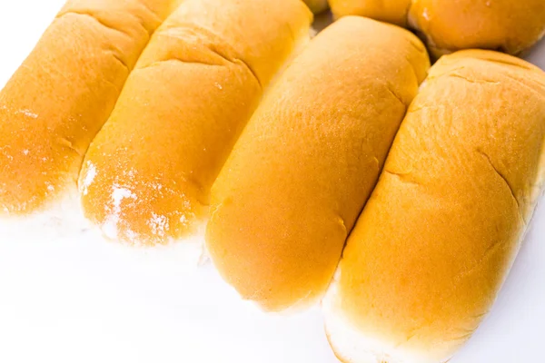 Freshly baked hot dog buns — Stock Photo, Image