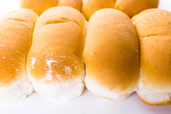 Hotdog versgebakken broodjes — Stockfoto