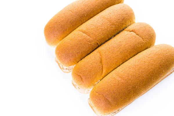 Hotdog versgebakken broodjes — Stockfoto