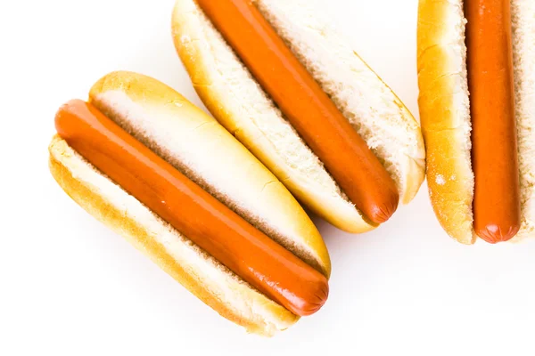 Tradycyjnych hot-dogi — Zdjęcie stockowe