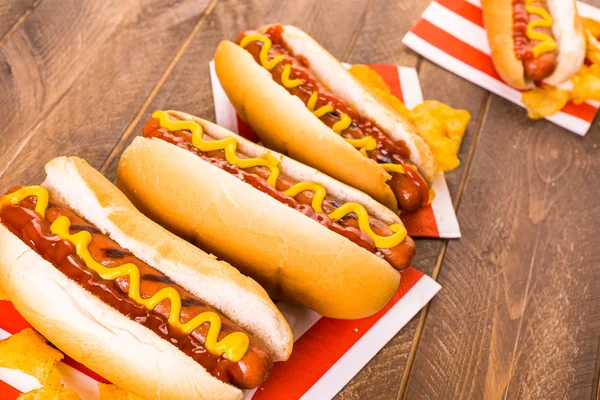 Sült hot dog — Stock Fotó