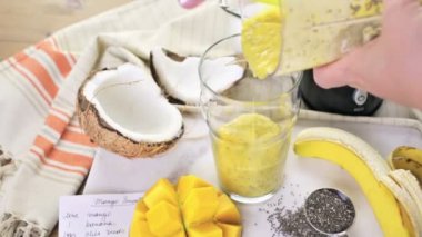 Mango muz smoothie chia tohum ile