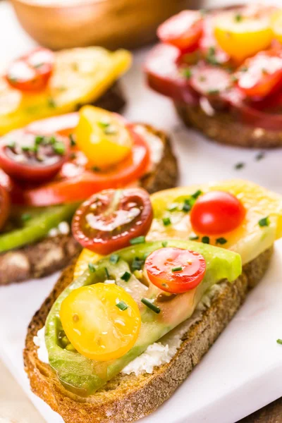 Tomaten-Sandwiches — Stockfoto