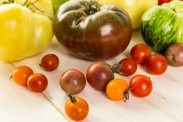 Fresh Heirloom Tomatoes Stock Photo