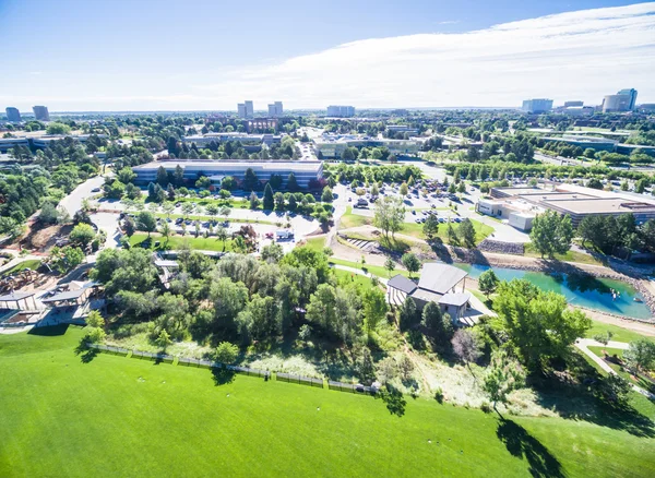 Вид на городской парк — стоковое фото