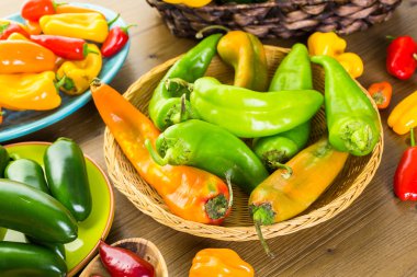 Organik biber yakın çekim