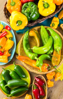 Organik biber yakın çekim