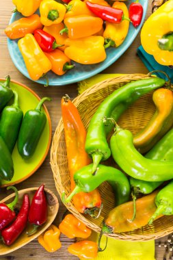 Organik biber yakın çekim