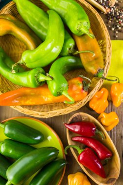 Organik biber yakın çekim