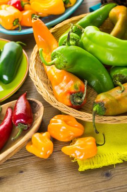 Organik biber yakın çekim