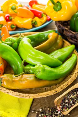 Organik biber yakın çekim