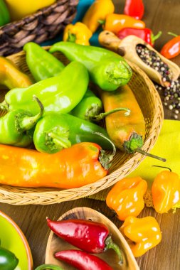 Organik biber yakın çekim