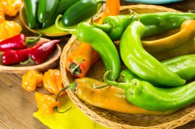 Organik biber yakın çekim