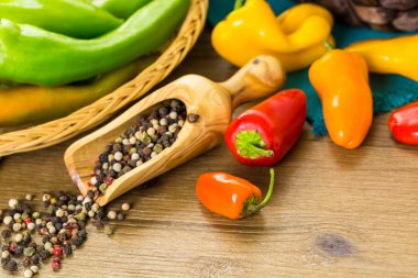 Organik biber yakın çekim