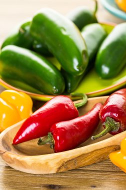 Organik biber yakın çekim