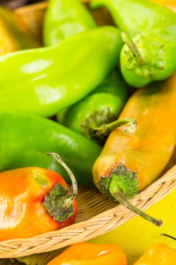 Organik biber yakın çekim