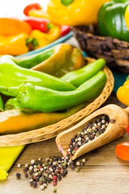 Organik biber yakın çekim