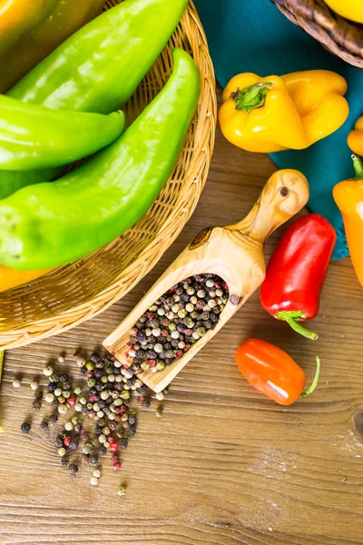 Organik biber yakın çekim