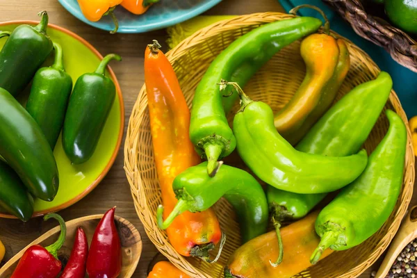 Ekologisk paprika på nära håll — Stockfoto