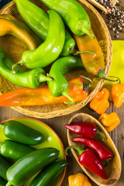 Organik biber yakın çekim