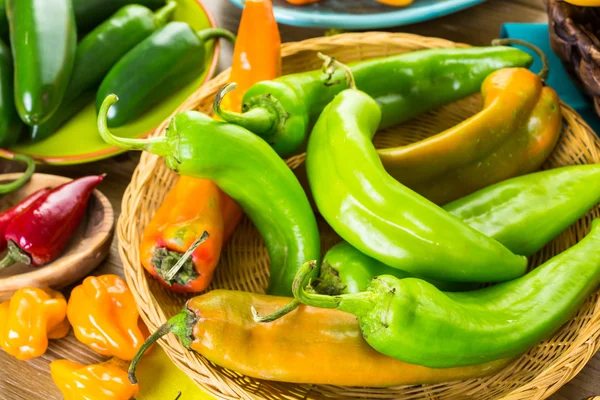 Organik biber yakın çekim