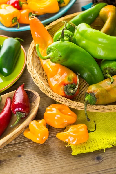 Organik biber yakın çekim