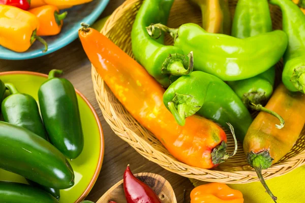 Organik biber yakın çekim