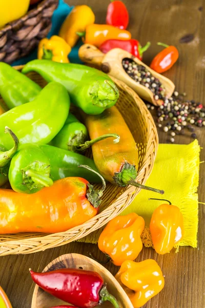 Organik biber yakın çekim