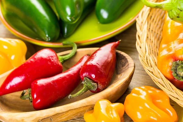 Organik biber yakın çekim