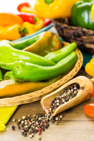 Organik biber yakın çekim