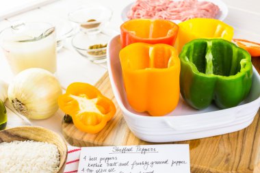 Düşük kalorili dolma biber